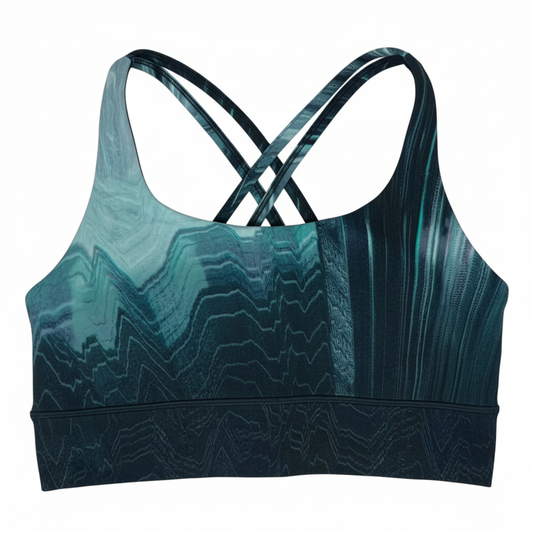 Energy Bra Long Line Athletic Bra By Lululemon In Teal, Size: 10