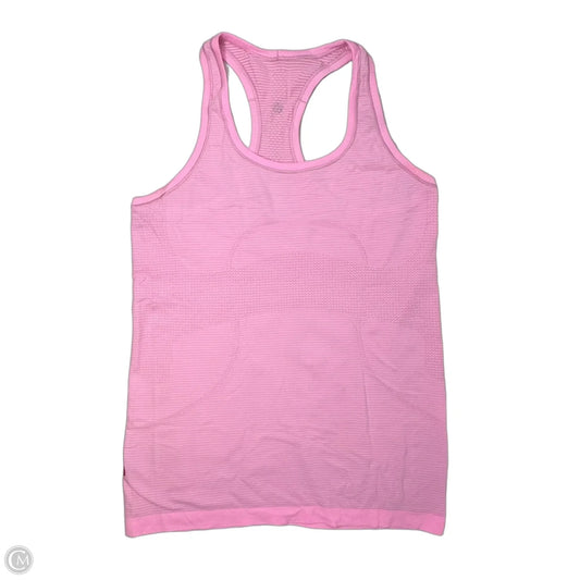 Athletic Tank Top By Lululemon In Pink, Size: 8