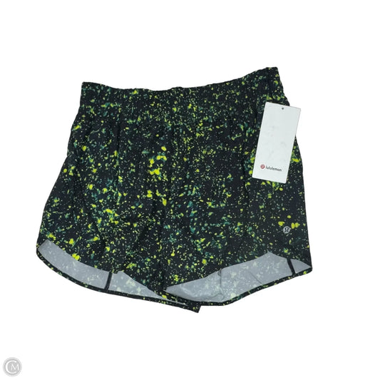 Track That MR Short 5” Lined Athletic Shorts By Lululemon In Black & Green, Size: 10