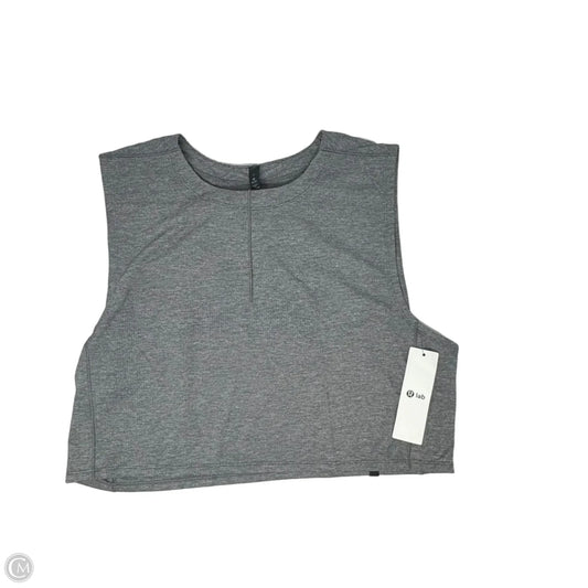 Esker Cropped Tank Athletic Tank Top By Lululemon In Grey, Size: L