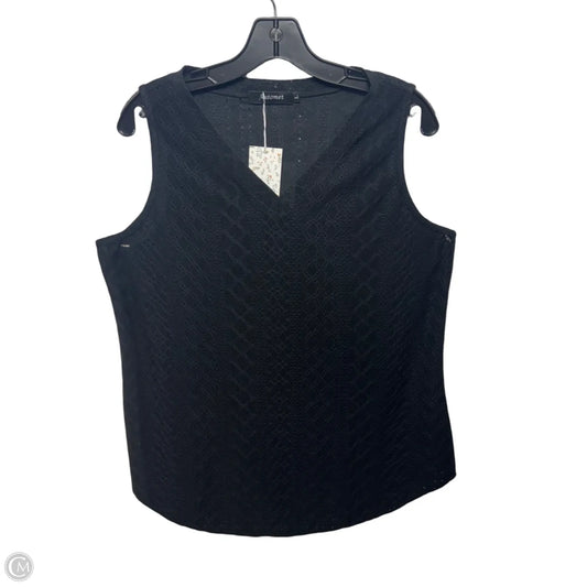 Top Sleeveless By Automet In Black, Size: L
