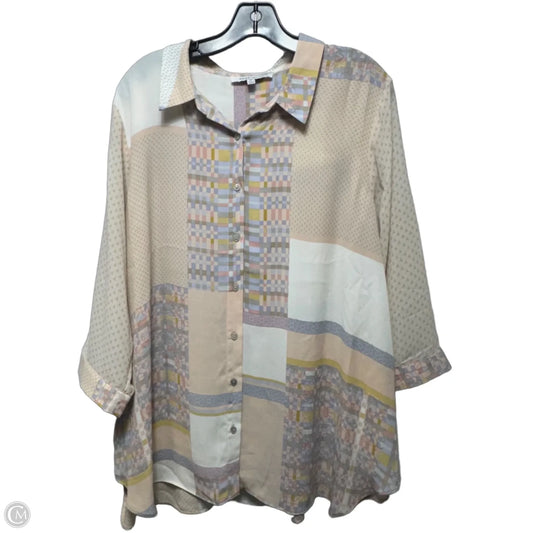 Top 3/4 Sleeve By Rose And Olive In Multi-colored, Size: 2x