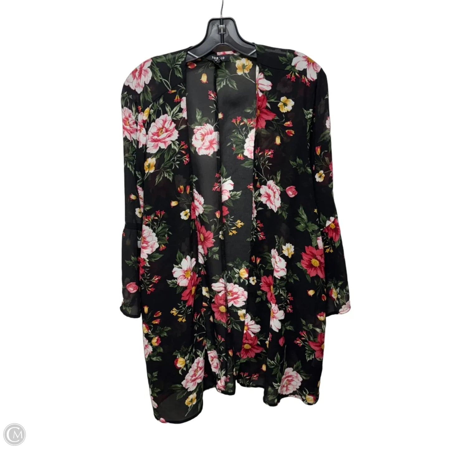 Kimono By Torrid In Floral Print, Size: 1x