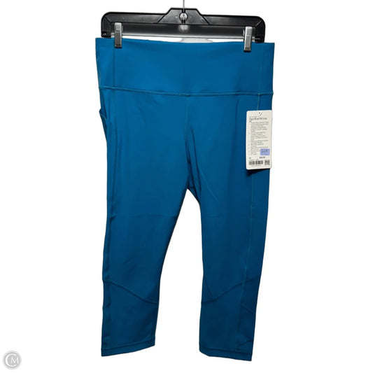Pace Rival 22” HR Crop Athletic Leggings Capris By Lululemon In Blue, Size: 10
