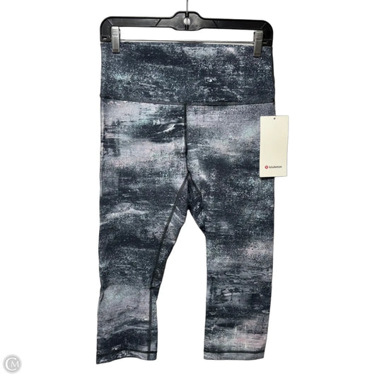 Wunder Under HR Crop Athletic Leggings Capris By Lululemon In Multi-colored, Size: 10
