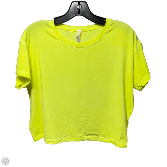 Cates Tee Athletic Top Short Sleeve By Lululemon In Yellow, Size: 8