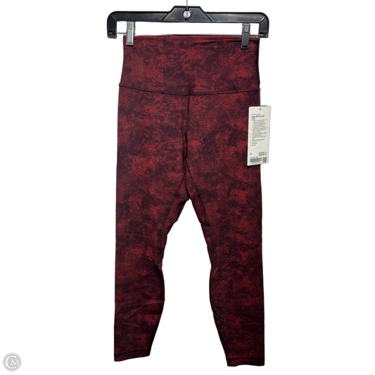 Align 24” HR Athletic Leggings By Lululemon In Red, Size: M