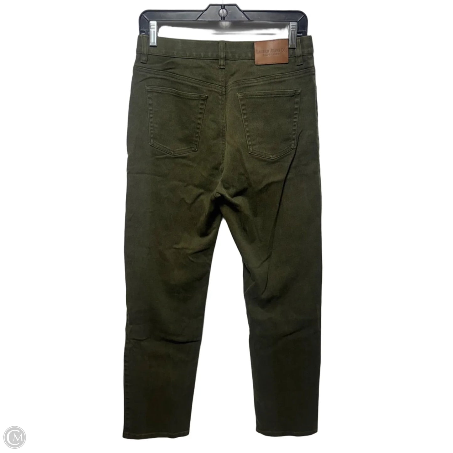 Jeans Straight By Lauren Jeans Co In Green Denim, Size: 8