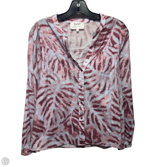 Top Long Sleeve By Sud Express In Tie Dye Print, Size: S