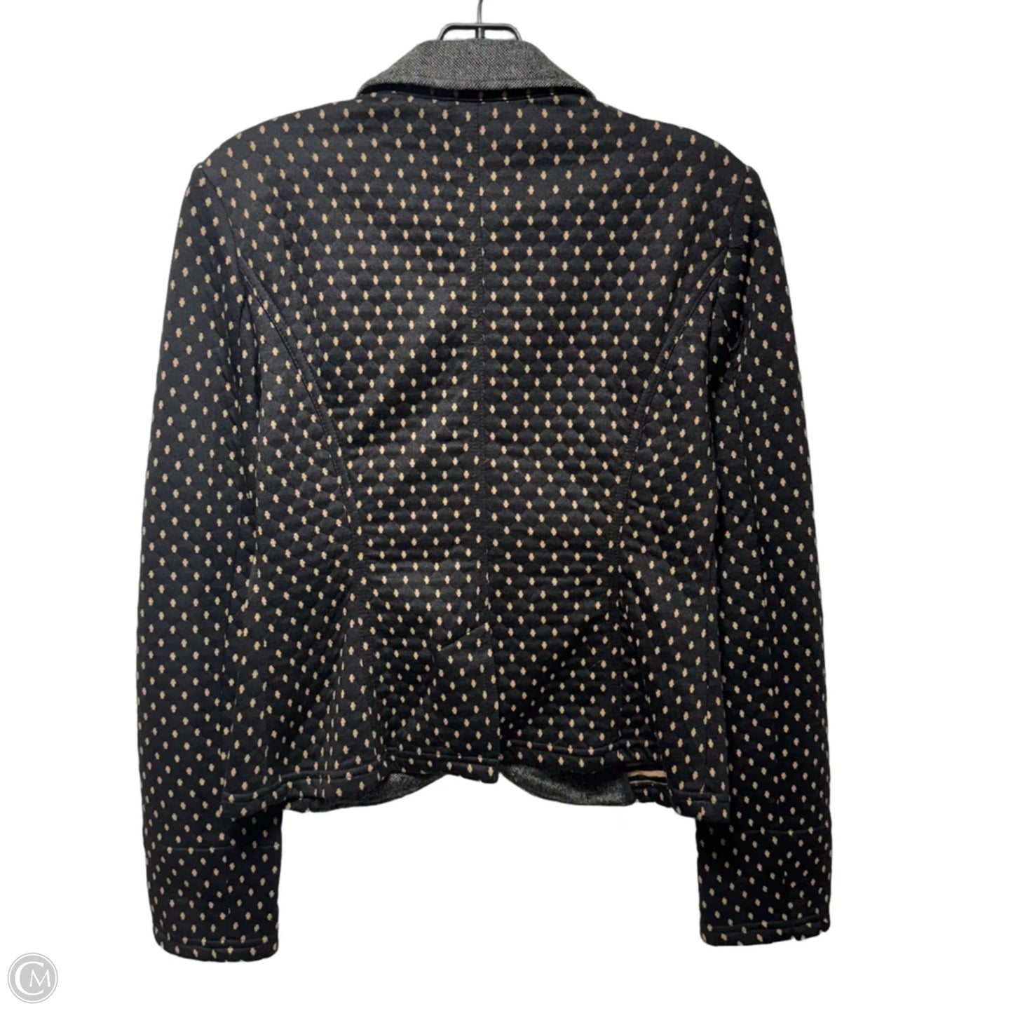 Quilted Blazer By Free People In Black & Tan, Size: S