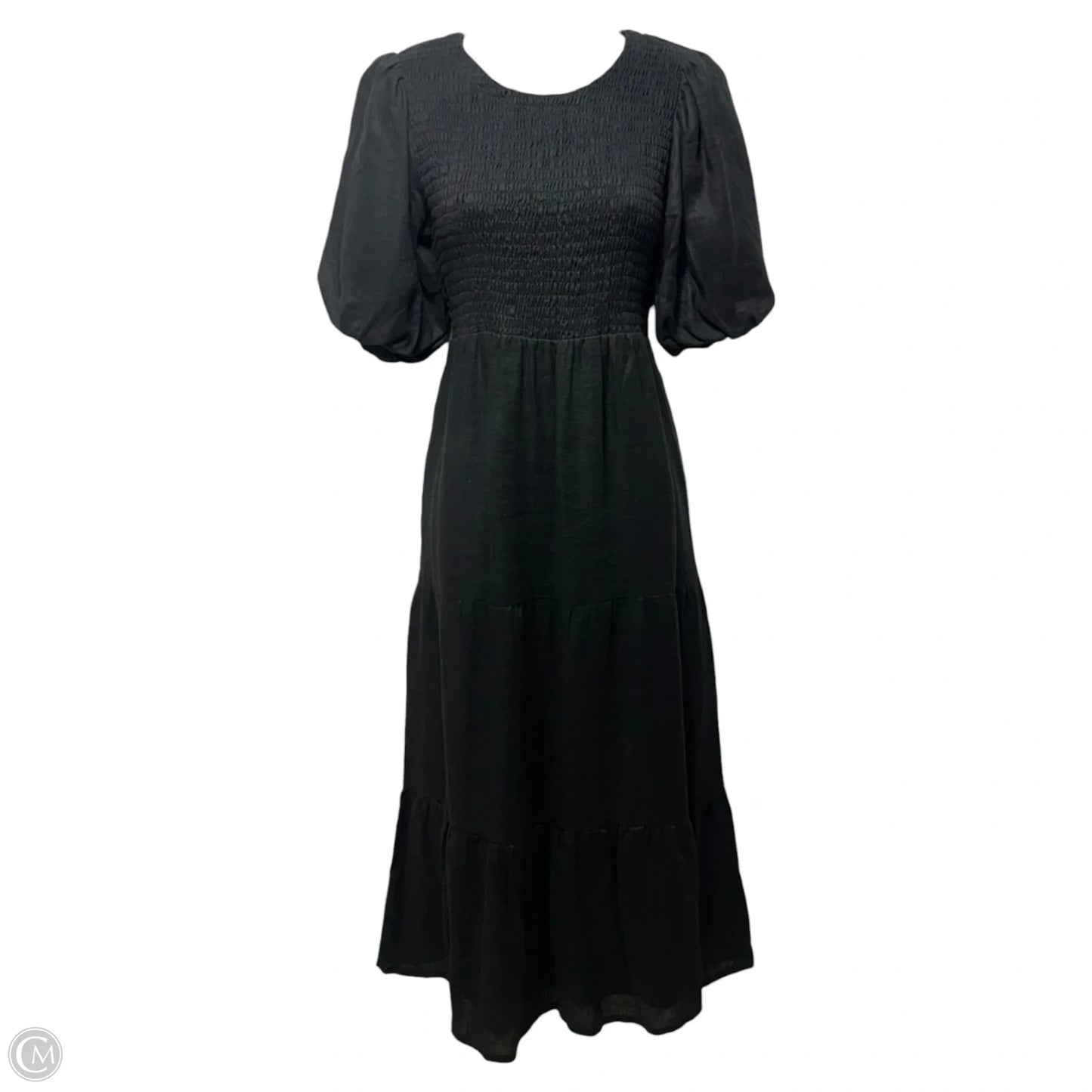 Alberte Linen Maxi Dress By Faithfull The Brand In Black, Size: 4