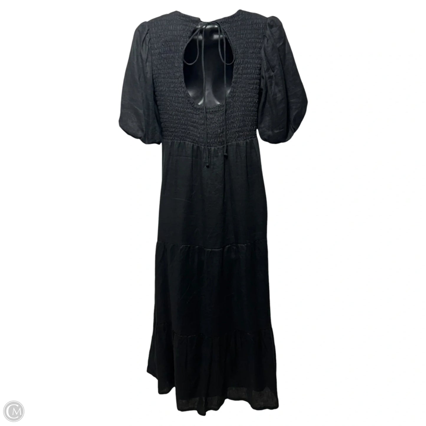 Alberte Linen Maxi Dress By Faithfull The Brand In Black, Size: 4