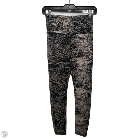 Athletic Leggings By Athleta In Black & Tan, Size: Xs