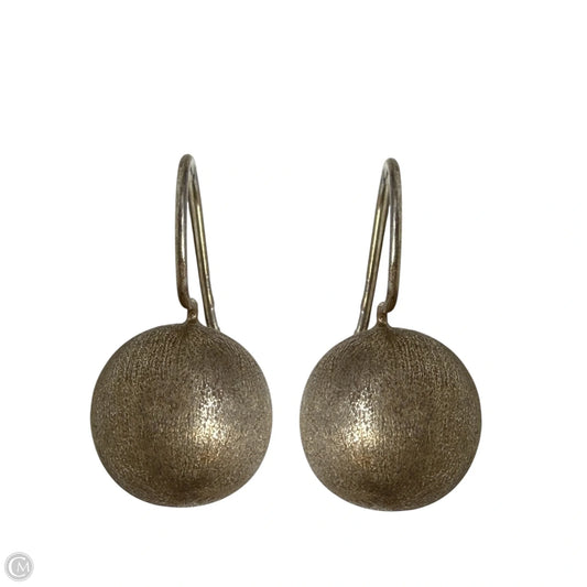 Brushed Sterling Silver Bali Drop Earrings