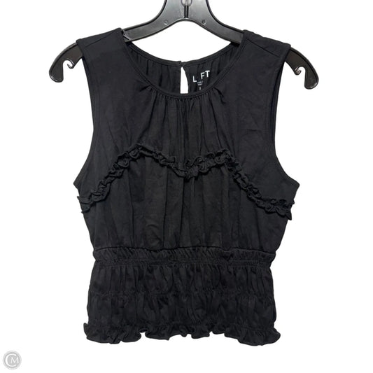 Top Sleeveless By Loft In Black, Size: S