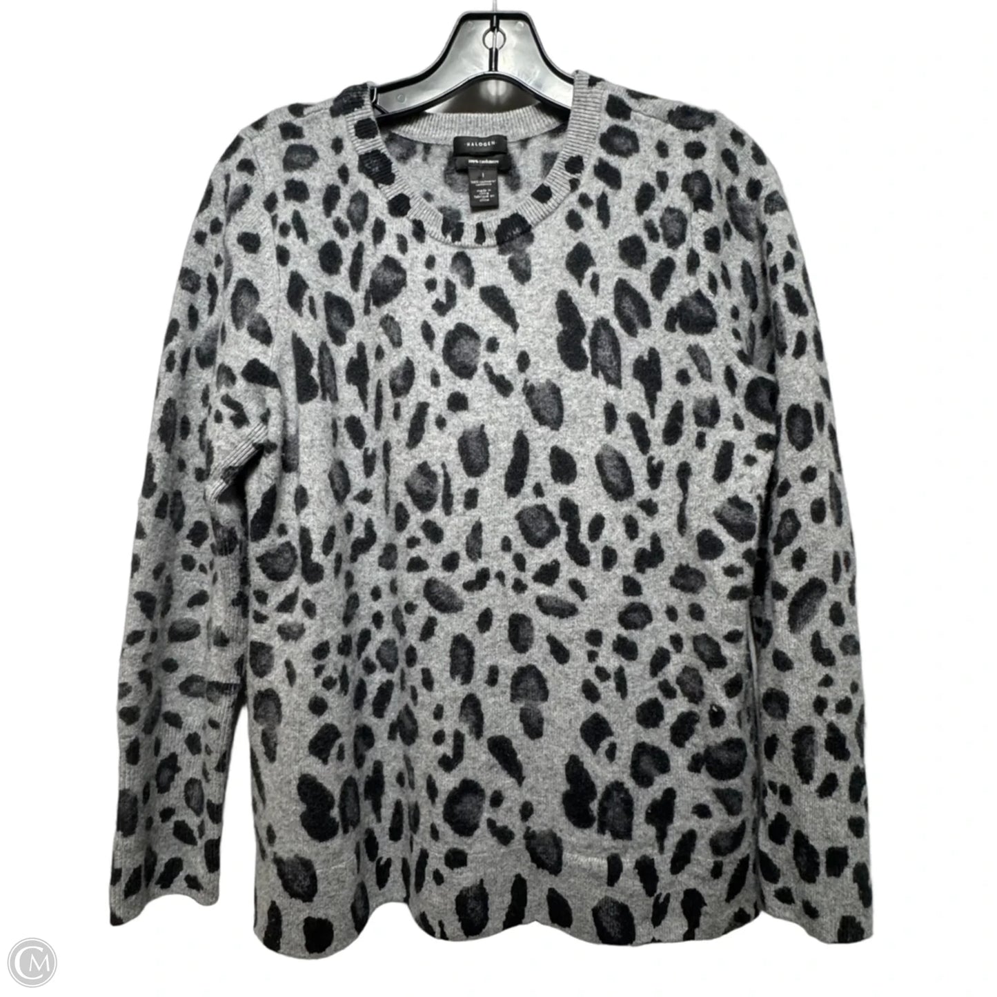 Sweater Cashmere By Halogen In Animal Print, Size: S