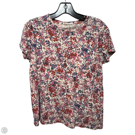 Top Short Sleeve Basic By Marine Layer In Floral Print, Size: Xs