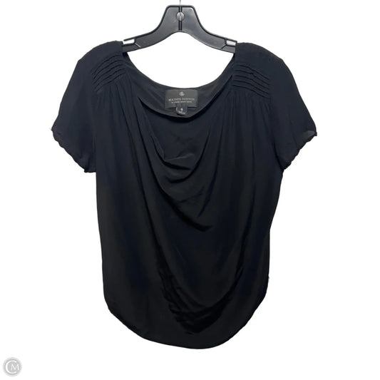 Silk Top Short Sleeve By maison scotch In Black, Size: 2