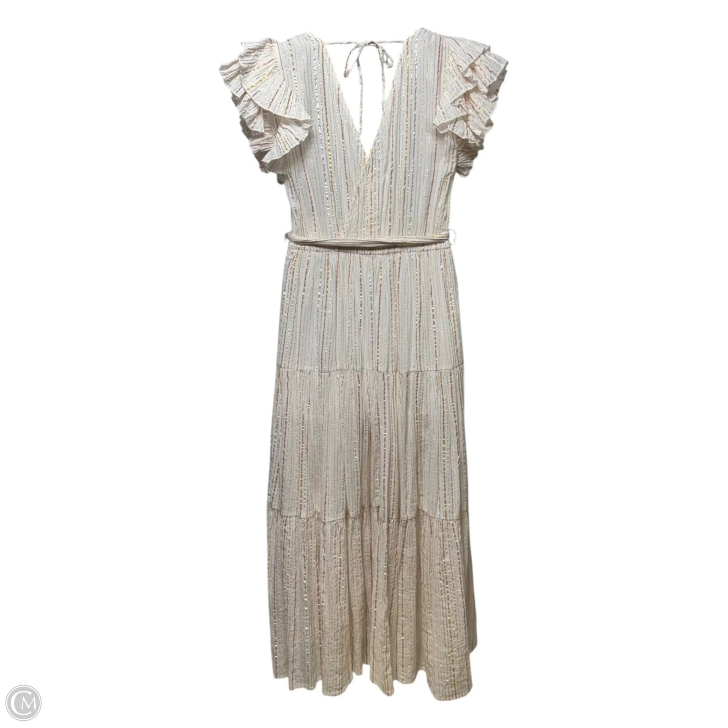 Rhiannon Shimmer Stripe Maxi Dress By ASTR The Label In Striped Pattern, Size: M