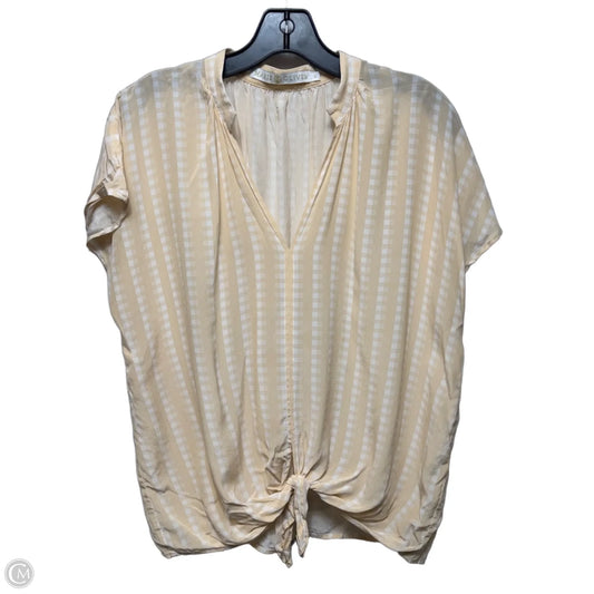 Silk Blouse Sleeveless By Marie Oliver In Peach, Size: M