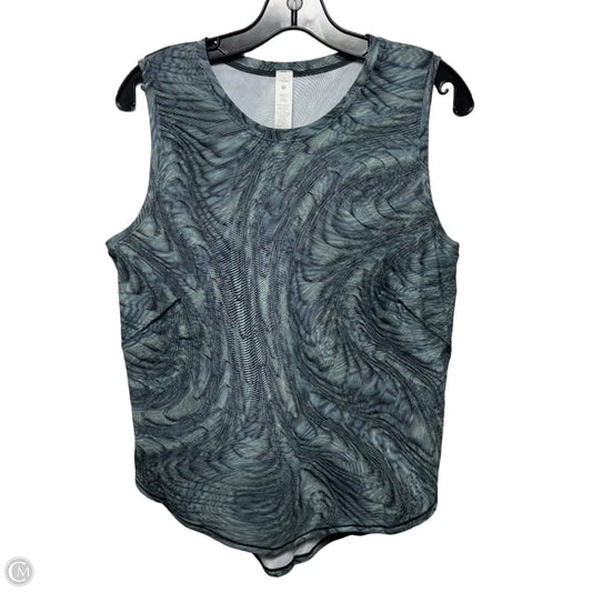 High Neck Split Hem Run Athletic Tank Top By Lululemon In Multi-colored, Size: 10