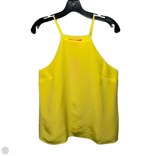 Rae Silk Top Sleeveless Designer By Lilly Pulitzer In Lilly’s Lemon, Size: M