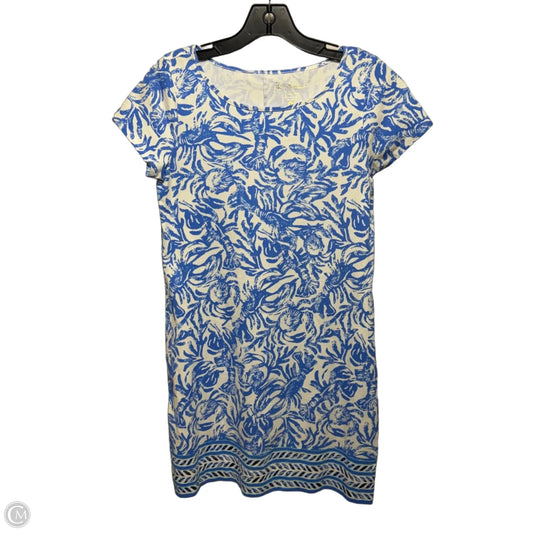 Dress Designer By Lilly Pulitzer In Blue & White, Size: S