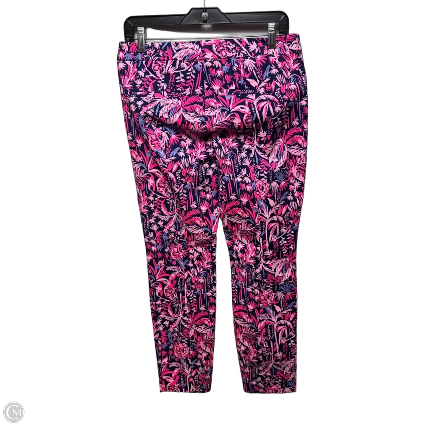 Kelly Skinny Ankle Pants Designer By Lilly Pulitzer In Bright Navy Swing of Things, Size: 6