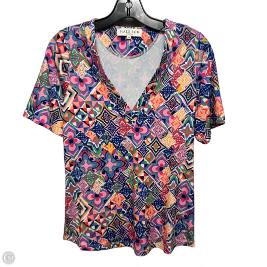 Top Short Sleeve By Hale Bob In Multi-colored, Size: Xs