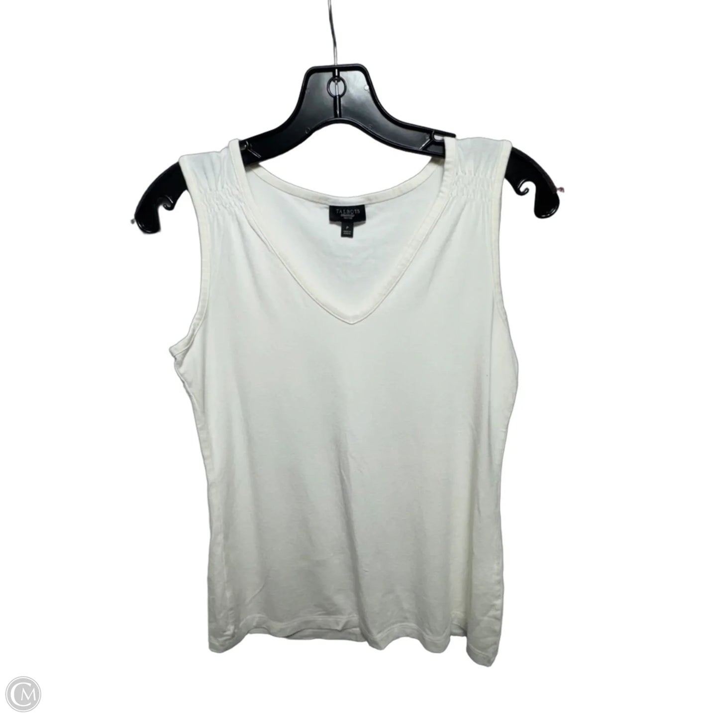 Top Sleeveless Basic By Talbots In Cream, Size: SP