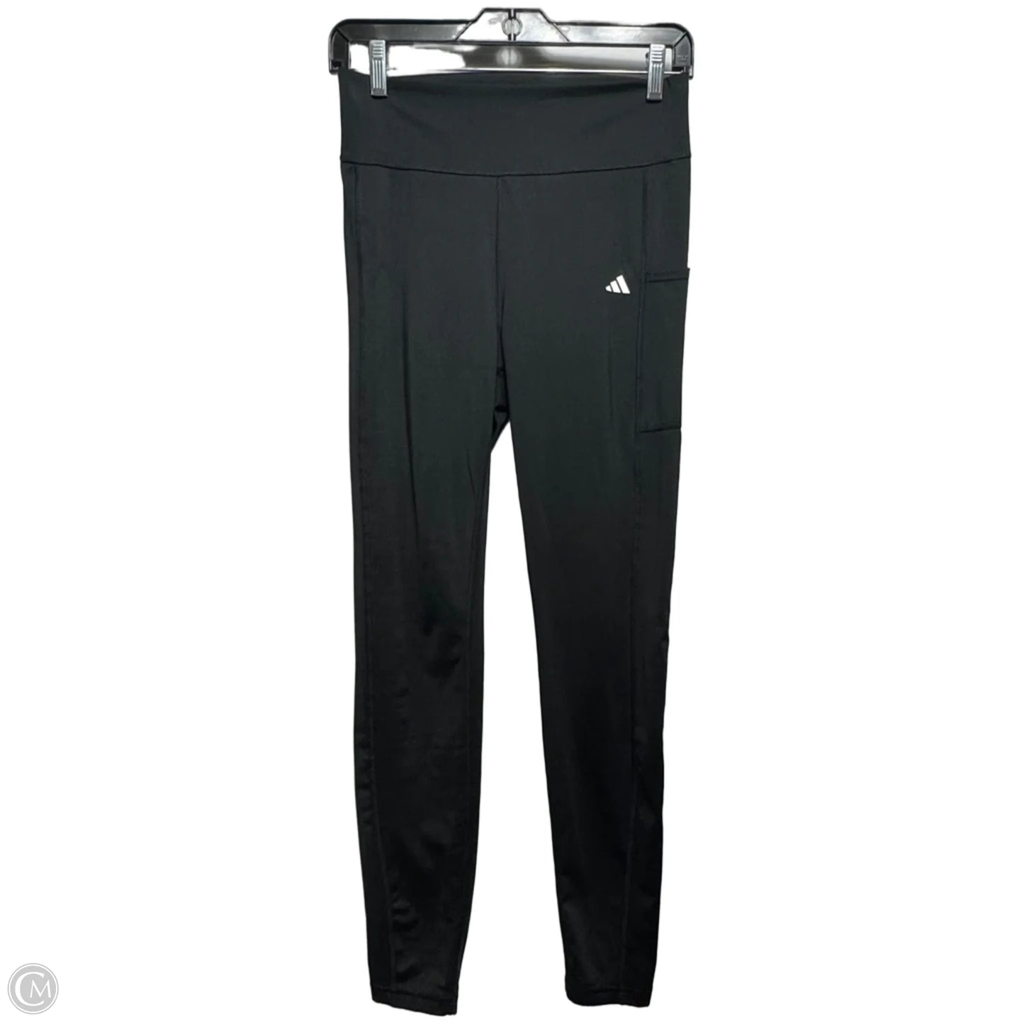 Athletic Leggings By Adidas In Black, Size: L