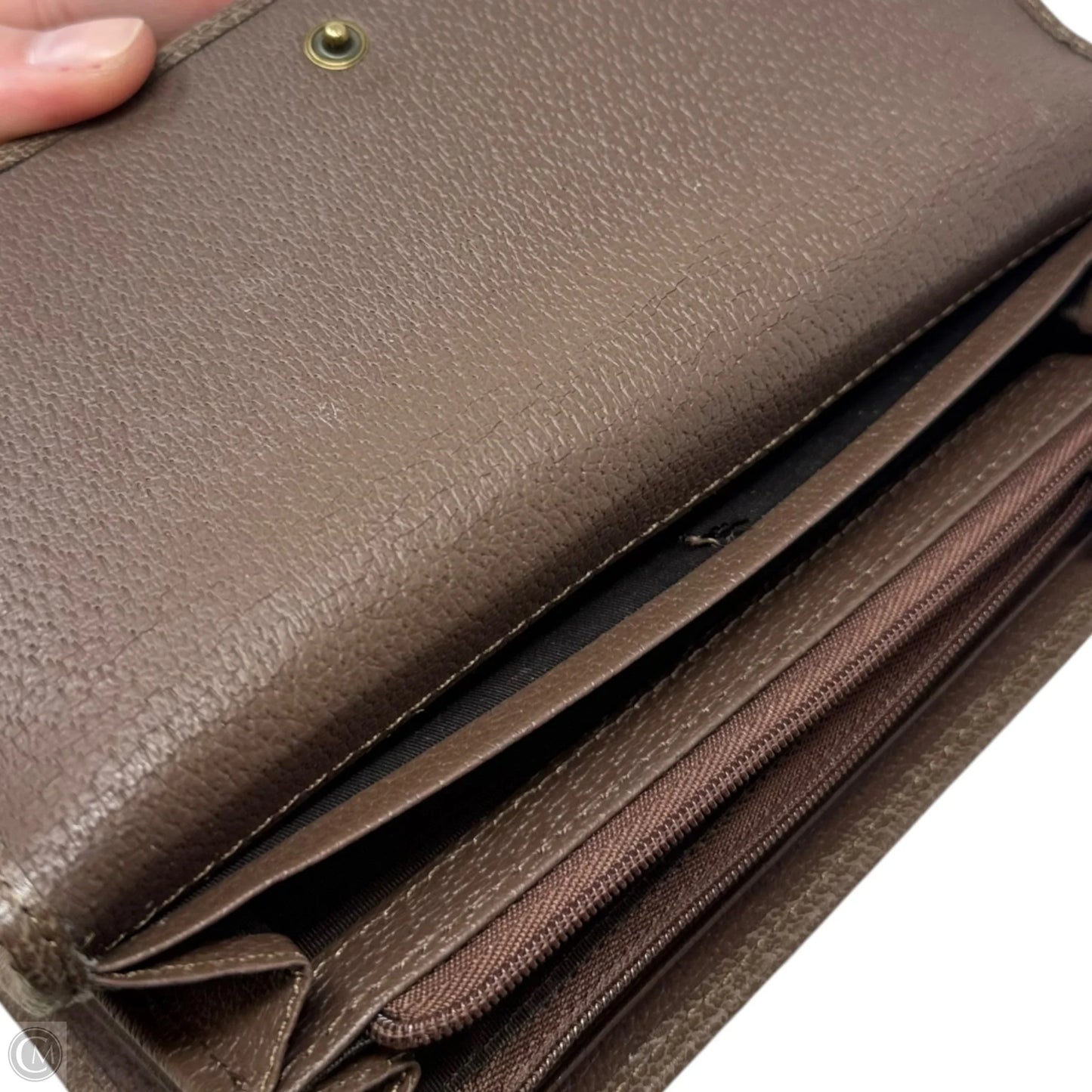Ophidia Supreme Continental Wallet Luxury Designer By Gucci, Size: Medium