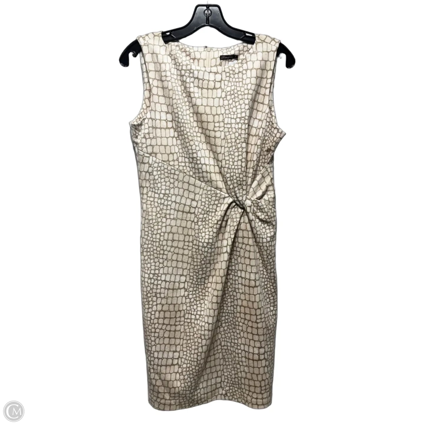 Kamala Faux Suede Front Twist Midi Dress By J Mclaughlin In Crocodilia Print, Size: S