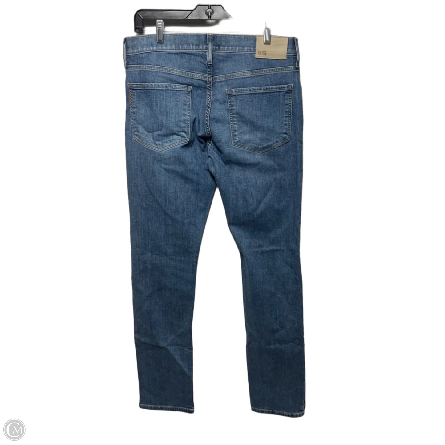 Jeans Boot Cut By Paige In Blue Denim, Size: 12/31