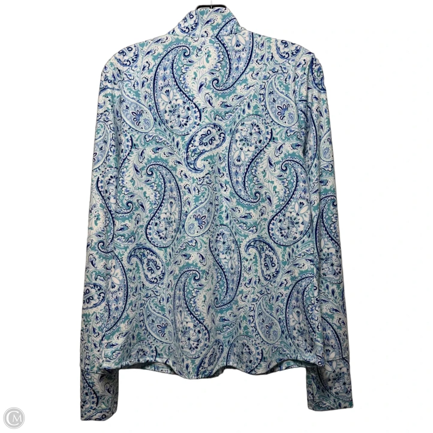 Athletic Jacket By Sigrid Olsen In Paisley Print, Size: Xl