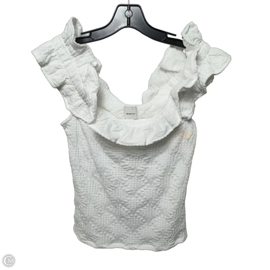 Top Sleeveless By Maeve In White, Size: L