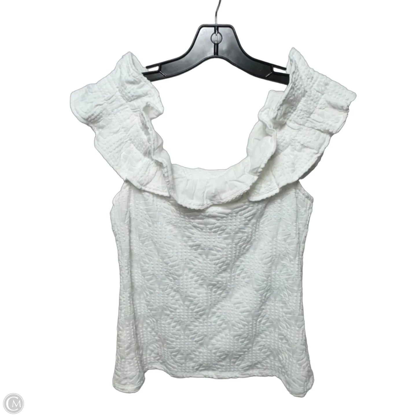 Top Sleeveless By Maeve In White, Size: L