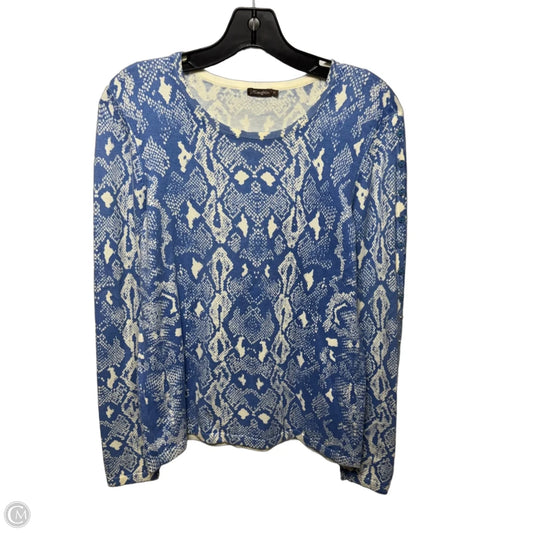 Sweater By J Mclaughlin In Snakeskin Print, Size: M