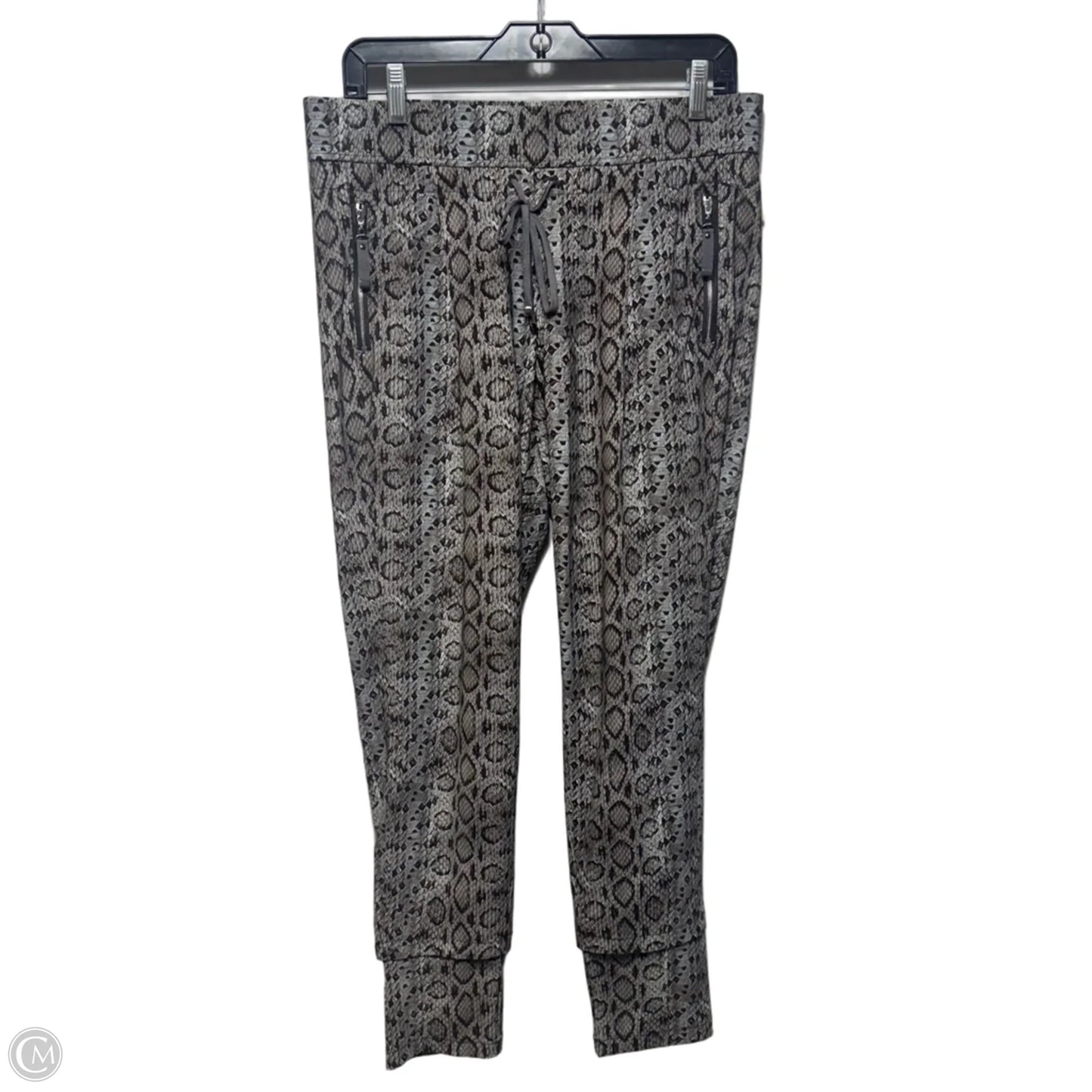 Candy O Stretch Jogger Pants By Raffaello Rossi In Snakeskin Print, Size: 8/40