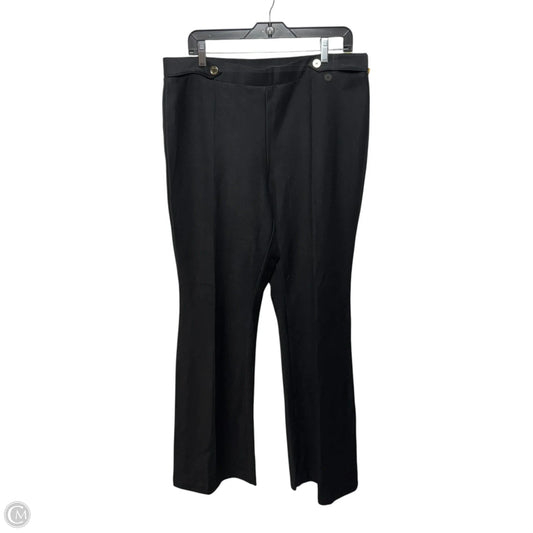 Flare Pull-On High-Rise Pants Dress By Michael By Michael Kors In Black, Size: Xl