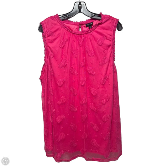 Pineapple Top Sleeveless By Torrid In Pink, Size: 3x