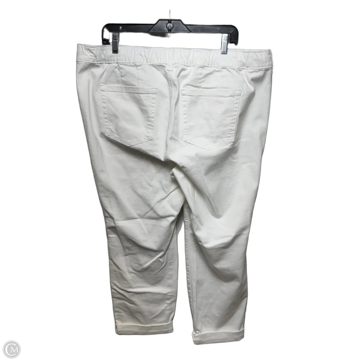 Jeans Boyfriend By Torrid In White Denim, Size: 2x