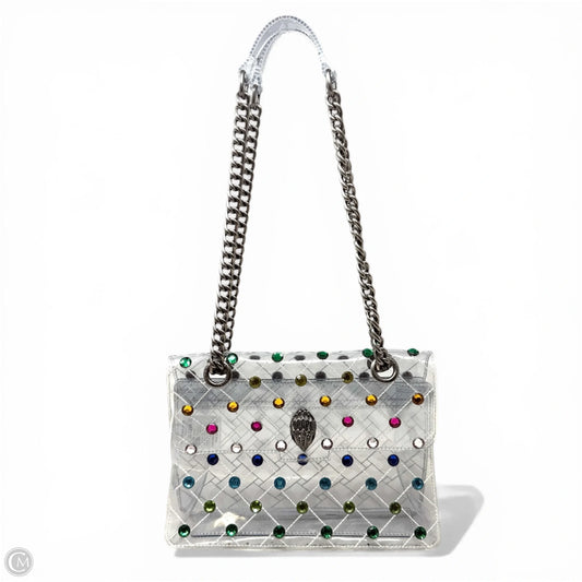 Transparent Kensington Shoulder Bag Designer By Kurt Geiger, Size: Medium
