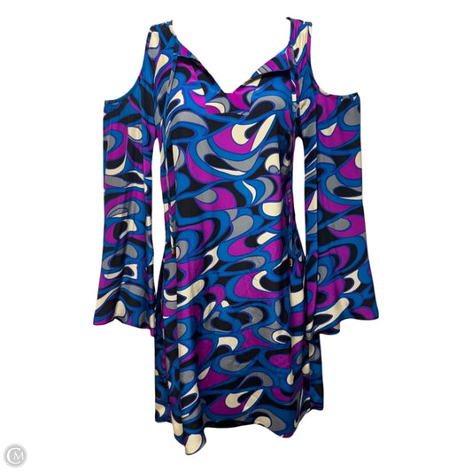 Rafaella Silk Cold Shoulder Shift Dress By Alice & Trixie In Multi-colored, Size: XS