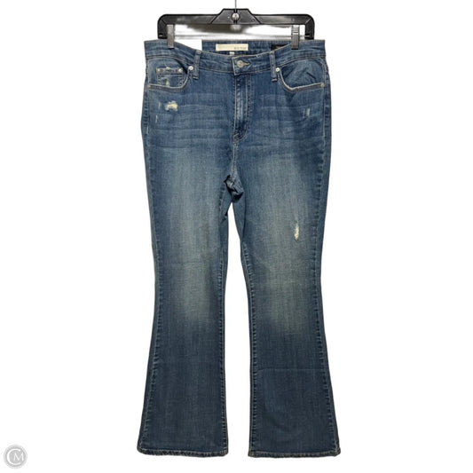 High Rise Jeans Flared By Ella Moss In Blue Denim, Size: 12/31
