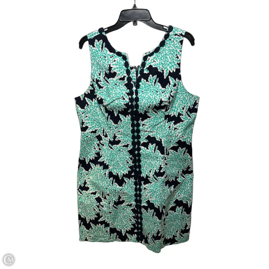 Dress Casual Short By Crown And Ivy In Blue & Green, Size: 16