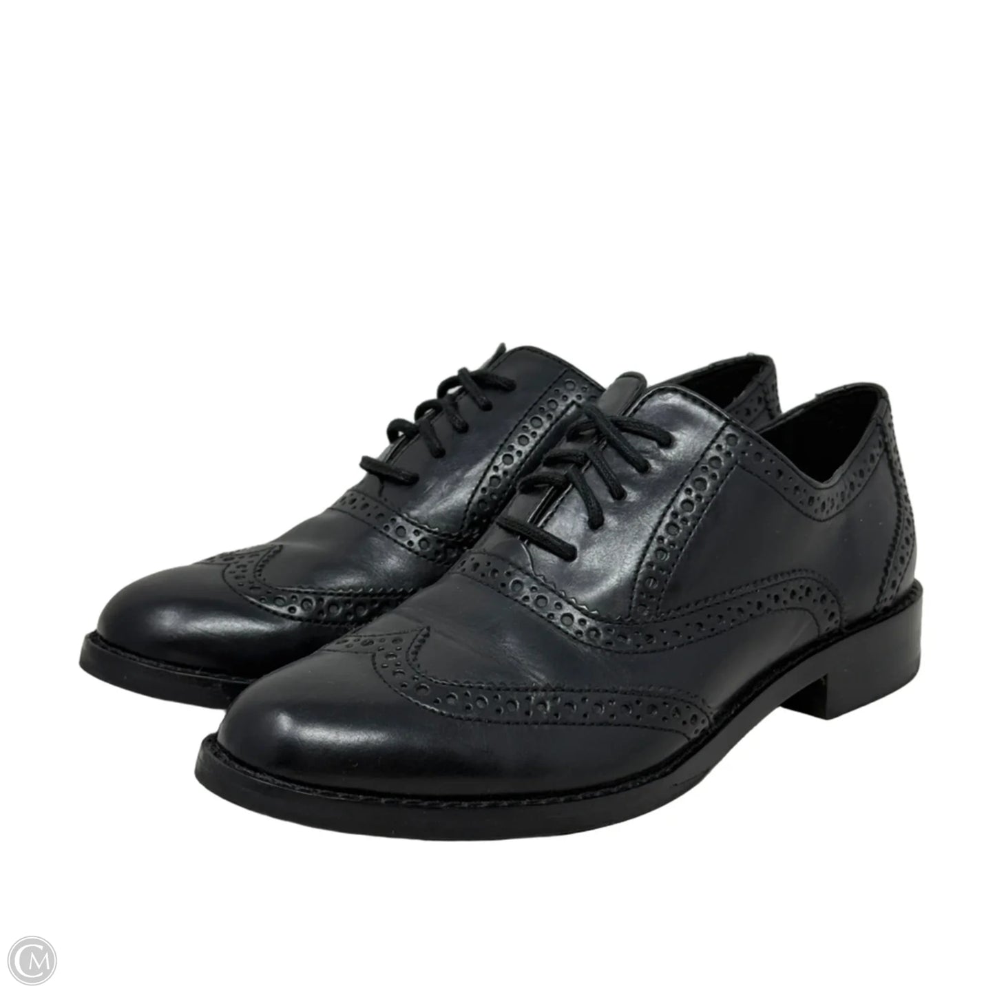 Grammercy Leather Cap Toe Oxford’s By Cole-haan In Black, Size: 5