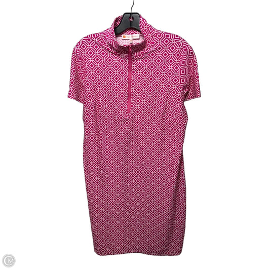 Dress Casual Short By Jude Connally In Pink & White, Size: L