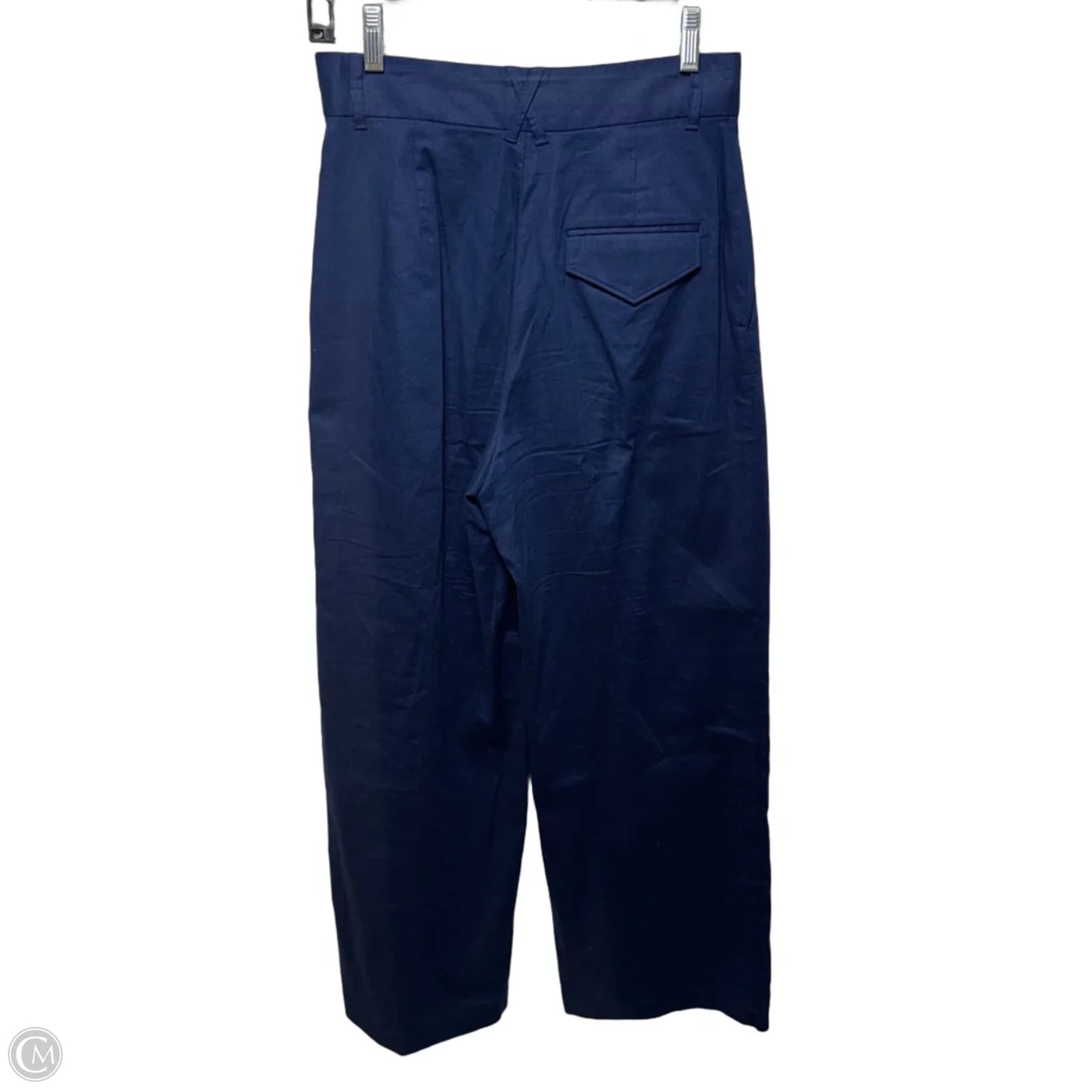 Wide Leg Pants Linen Blend By Banana Republic In Blue, Size: 6p