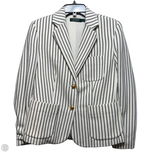 Blazer By Lauren By Ralph Lauren In Striped Pattern, Size: 4